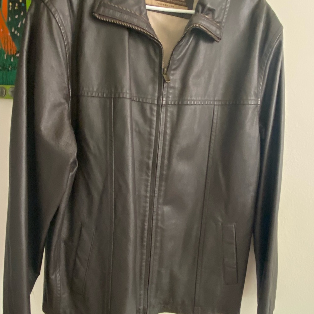 Columbia Dark Brown Leather Jacket